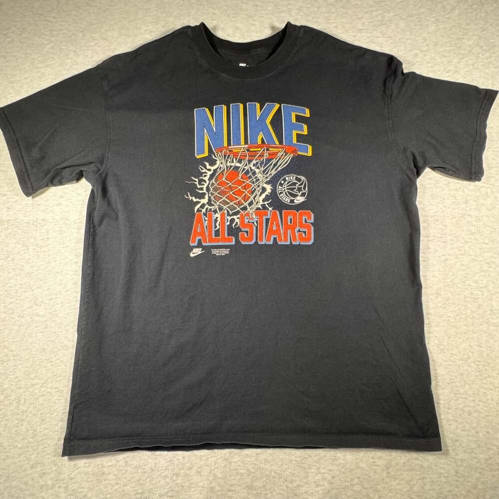 Nike All Stars The Nike Tee Size L Black Graphic T-Shirt